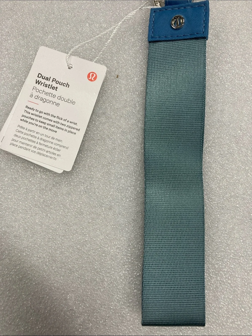 lululemon blush pink clip-on mini key & card pouch